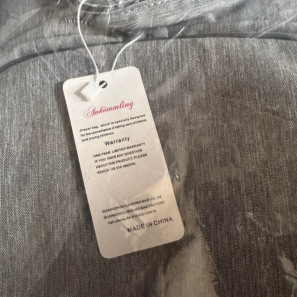 Diaper Bag Backpack , Gray Adjustable Spacious Un… - image 7